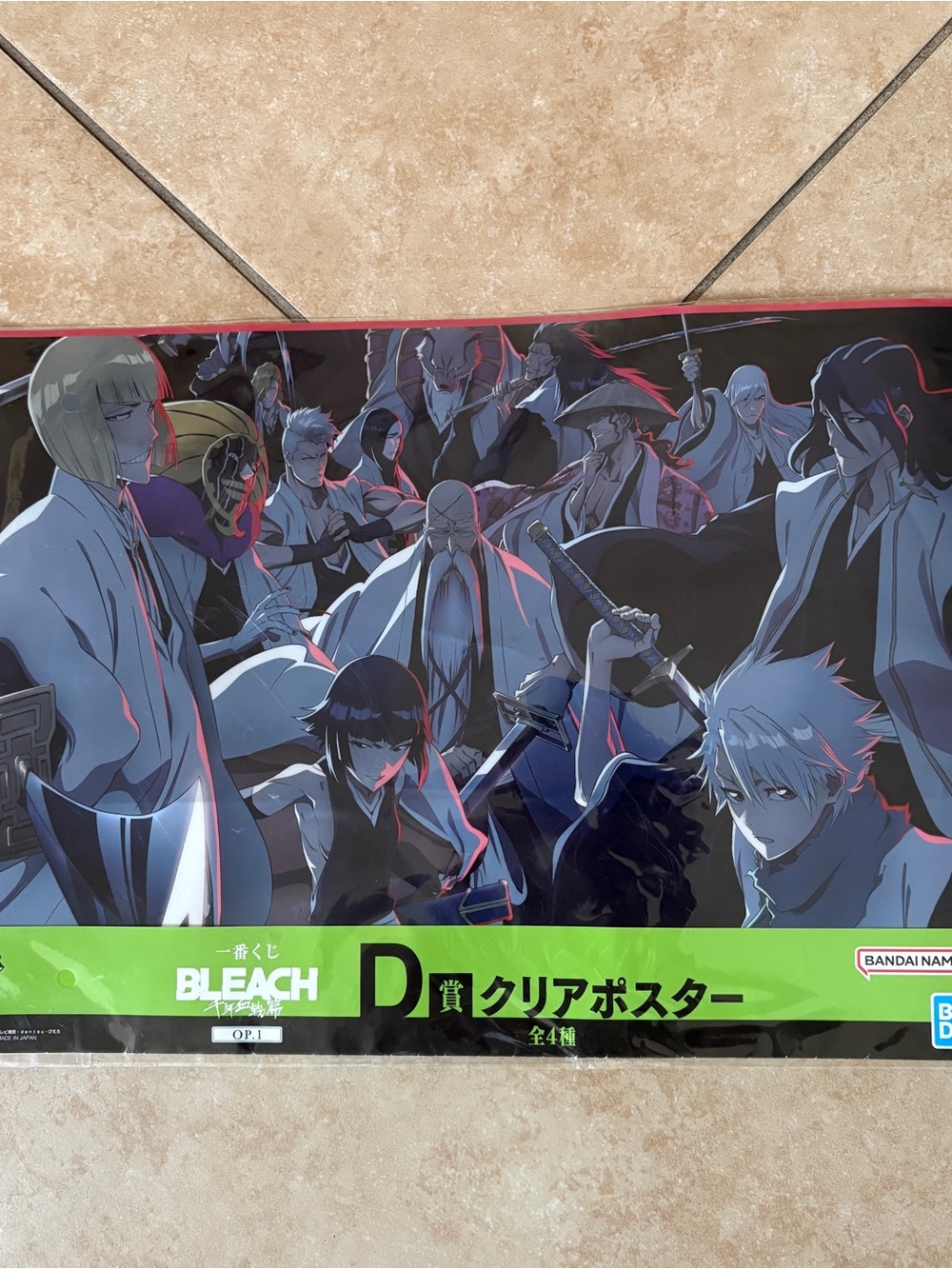Bleach: Thousand-Year Blood War Ichiban Kuji D Prize Clear Poster 16.5" x 11.5"